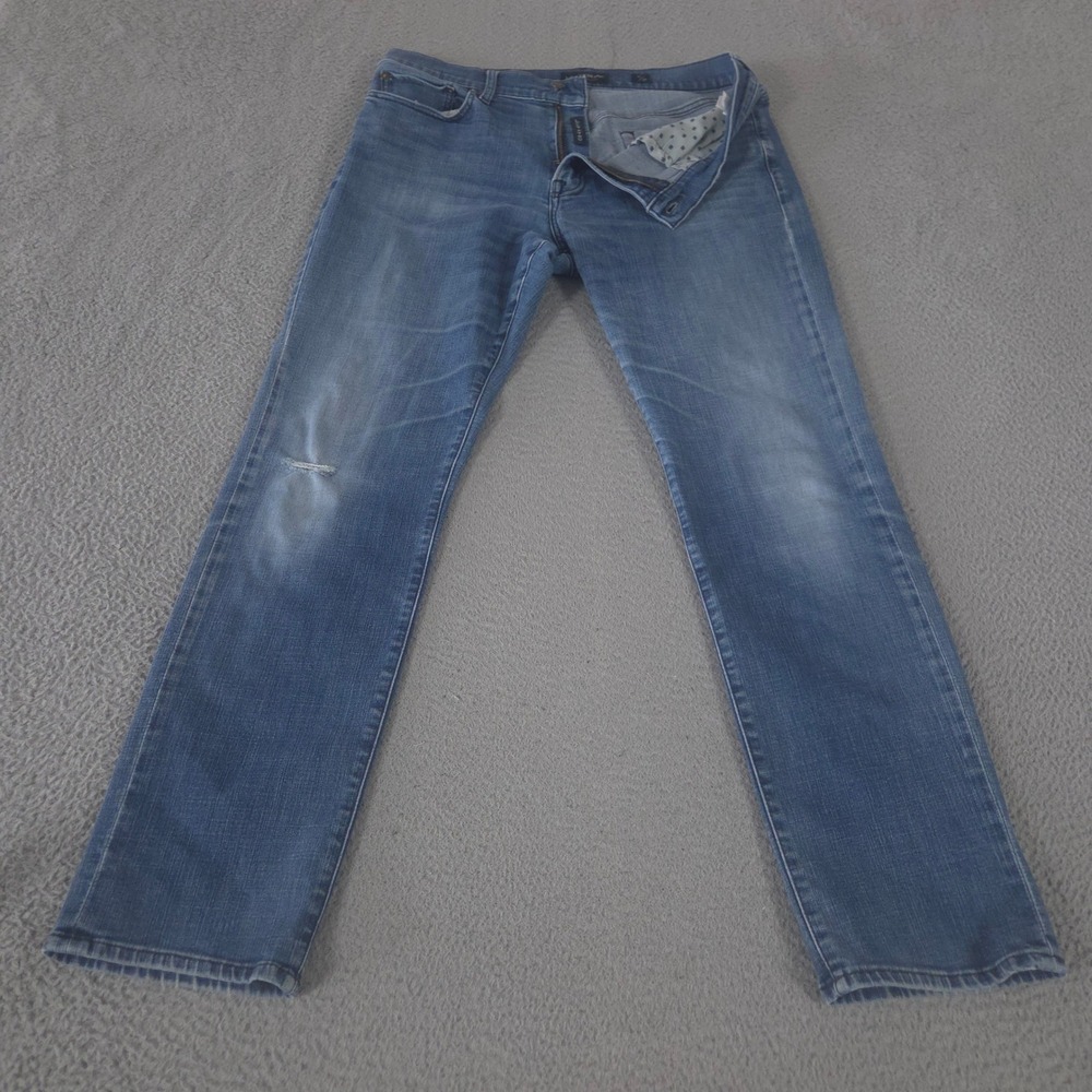 Lucky Brand Jeans Mens 36x34 Blue 121 Slim Straight Leg Stretch‎ Denim Pants